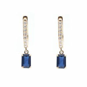 Serene Ocean 18K White Gold Turquoise Diamond Drop Earrings